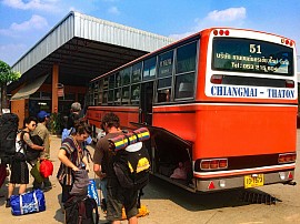 チェンマイ市内から Studio Chiangdao Blue へ